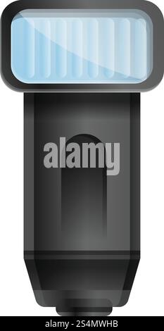 Blitzsymbol der Kamera. Cartoon des Kamera-Blitzvektorsymbols für Webdesign isoliert auf weißem Hintergrund. Kamera-Blitz-Symbol, Cartoon-Stil Stock Vektor