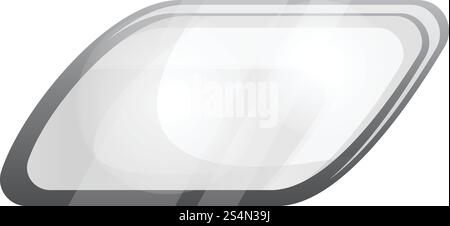 Symbol für Autospiegel. Cartoon von Auto Spiegel Vektor Symbol für Web Design isoliert auf weißem Hintergrund. Autospiegelsymbol, Cartoon-Stil Stock Vektor