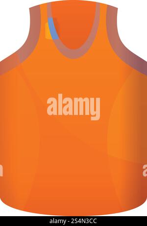 Basketballweste Symbol. Cartoon von Basketballweste Vektor-Symbol für Web-Design isoliert auf weißem Hintergrund. Basketballweste Ikone im Cartoon-Stil Stock Vektor