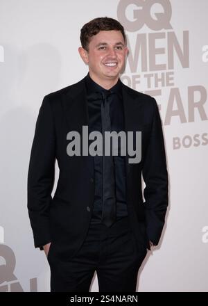George Lineker besucht zusammen mit BOSS die GQ Men of the Year am Royal Opera House in London. UK. Mittwoch, 15. November 2023 Stockfoto