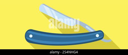 Retro-Rasierer-Symbol. Flache Illustration des Retro-Rasierer-Vektor-Symbols für Webdesign. Retro-Rasierer-Ikone, flacher Stil Stock Vektor