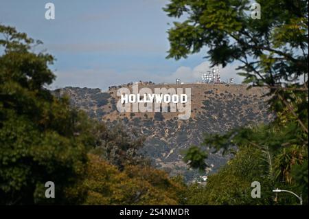 Melden Sie Hollywood, Hollywood, Los Angeles, Kalifornien, USA Stockfoto