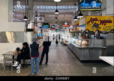 Grand Central Market am South Broadway, Downtown, Los Angeles, Kalifornien, USA Stockfoto