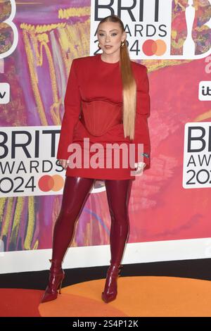 ***NUR REDAKTIONELLE VERWENDUNG*** Rio Fredrika nimmt an den BRIT Awards 2024 auf der O2 in London, England Teil. Samstag, 2. März 2024. (NUR FÜR REDAKTIONELLE ZWECKE) Stockfoto