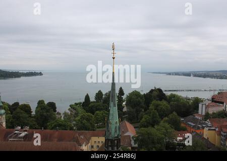 Bodensee, Deutschland, vom Domdach aus gesehen. Stockfoto