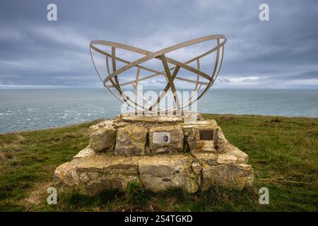 Das Radar Memorial in St. Aldhelm's Head in der Nähe von Worth Matravers, Isle of Purbeck, Dorset, England Stockfoto