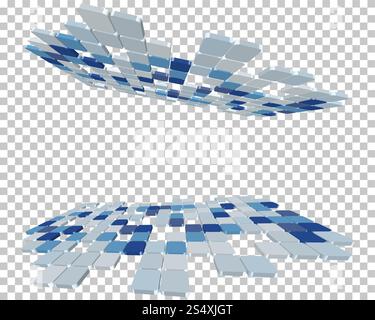 Abstrakt 3d überprüft betriebswirtschaftlichen Hintergrund. Vektor-Illustration. Stock Vektor