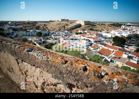 Die Forte Sao Sebastiao in der Stadt von Castro Marim an der Ost-Algarve im Süden von Portugal in Europa. Stockfoto