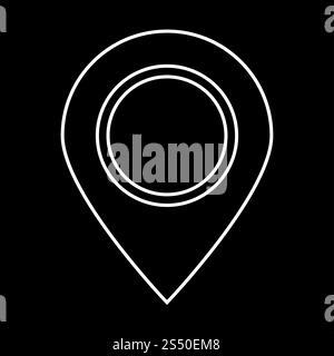 Symbol für Position markieren . Stockfoto