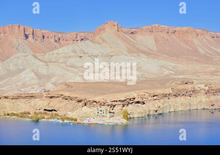 Ali-Moschee am See im Band-e-Amir-Nationalpark, Afghanistan Stockfoto