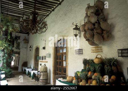 Die Kolonial- und Altstadt von Valladolid auf Yucatan in der Provinz Quintana Roo in Mexiko in Mittelamerika. Mexiko, Valladolid, Januar 2009. Stockfoto