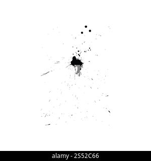 Abstract grunge blobs Hintergrund. Schwarz auf Weiß. Vector Illustration. Stockfoto