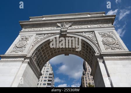 Washington Arch, Washington Square Park, New York City, USA Stockfoto