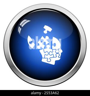 Lösung Symbol. Glänzendes Design. Vector Illustration. Stockfoto