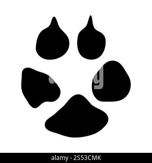Fox Platzbedarf. Schwarze Silhouette Design. Vector Illustration. Stockfoto