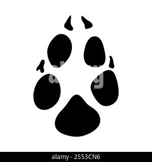 Fox Platzbedarf. Schwarze Silhouette Design. Vector Illustration. Stockfoto