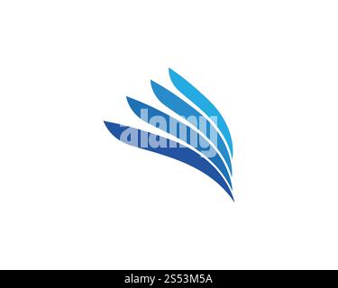 Falcon Wing Logo Vorlage vektor Icon Design Stockfoto