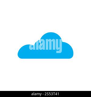 Vorlage für Symbole für Vektorgrafiken für Cloud-Logos Stockfoto