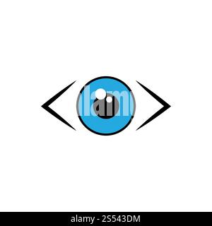 Branding Identität Corporate Eye Care Vektor-Logo-design Stockfoto