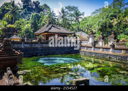 Pura Tirta Empul Tempel, Tampaksiring, Ubud, Bali, Indonesien. Pura Tirta Empul Tempel, Ubud, Bali, Indonesien Stockfoto