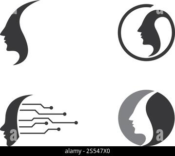 Vorlage für Logo-Vektor-Grafik-Ilustration Stock Vektor