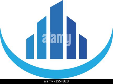 Vektor für professionelle Logo-Vorlagen für Business Finance Stock Vektor
