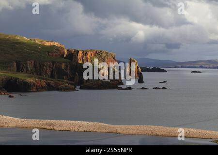 Neap Cliffs, Eshaness Peninsula, Shetland, Schottland, Vereinigtes Königreich, Europa Stockfoto