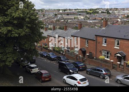 Stadtviertel Bogside, Londonderry, Nordirland Stockfoto