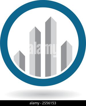 Vektor für professionelle Logo-Vorlagen für Business Finance Stock Vektor
