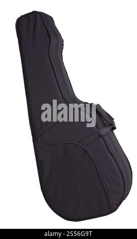 Gitarrentasche isoliert auf weißem Hintergrund. Gitarrentasche Stockfoto
