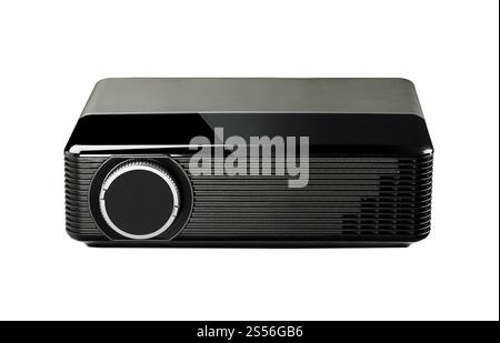 Projektor isoliert auf weißem Hintergrund. Projektor Stockfoto