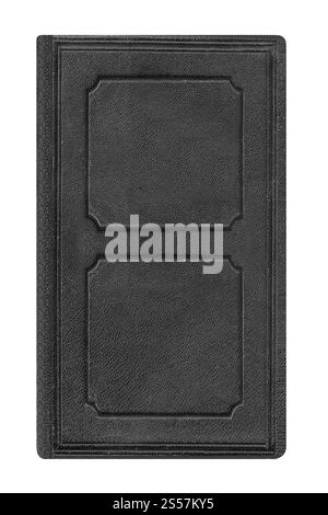 Alte Buchcover isoliert auf weißem Hintergrund. Alte Bücher umhüllen Stockfoto