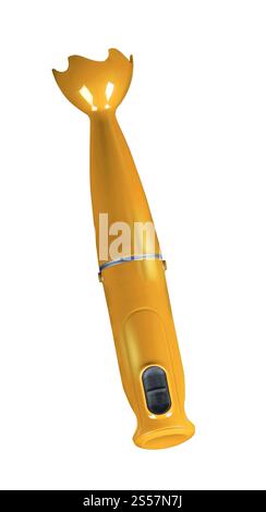Stabmixer isoliert auf weißem Hintergrund. Stabmixer isoliert Stockfoto