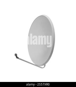 Satelitschale isoliert auf weißem Hintergrund Stockfoto