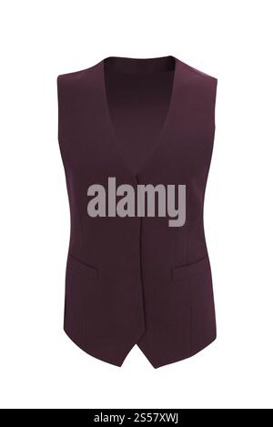 Weste isoliert auf weißem Hintergrund Stockfoto