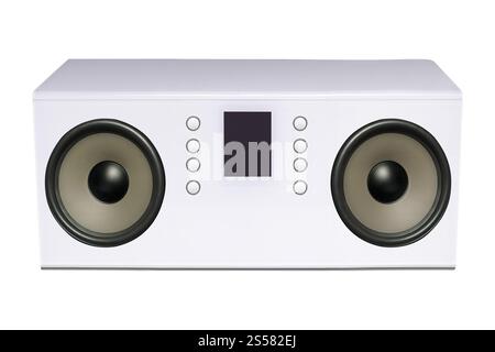 cd-Player auf weißem Hintergrund isoliert. cd-Player Stockfoto