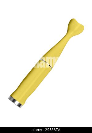 Elektrischer Stabmixer auf weißem Hintergrund Stockfoto