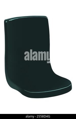 Stuhl aus Kunststoff isoliert Stockfoto