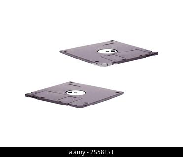 Diskette isoliert auf weißem Hintergrund. Diskette Stockfoto