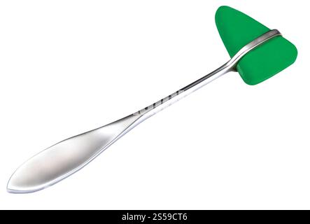 Reflexhammer isoliert auf weißem Hintergrund. Reflexhammer Stockfoto
