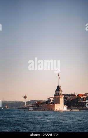 Mädchenturm in Istanbul. Die Hauptattraktion der Stadt Istanbul Stockfoto