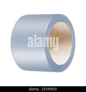 Tesafilm auf weißem Hintergrund Stockfoto