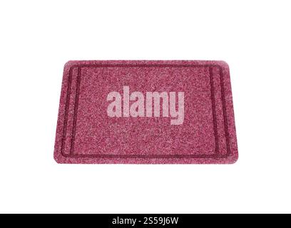 Die Fußmatte isoliert auf weißem Hintergrund. Die Türmatte isoliert Stockfoto