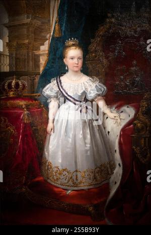 Carlos Luis de Ribera (1815–1891), Isabel II. Als Kind. Isabel II. Niña, 1836. Öl auf Leinwand. Stockfoto