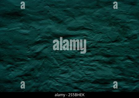 Teal farbiger abstrakter Wandhintergrund mit Texturen verschiedener Töne von Teal. Stockfoto