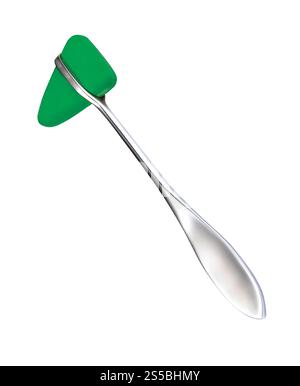 Reflexhammer isoliert auf weißem Hintergrund Stockfoto