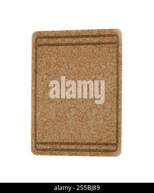 Die Fußmatte isoliert auf weißem Hintergrund Stockfoto