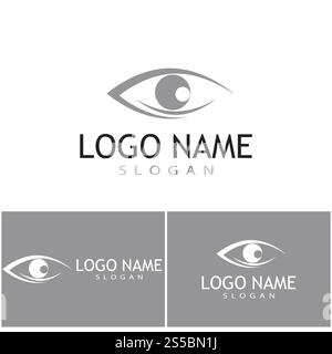Branding Identität Corporate Eye Care Vektor-Logo-design Stockfoto