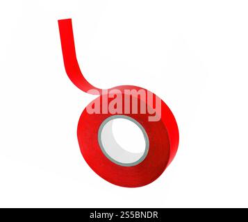 Klebeband auf weißem Hintergrund. Klebeband Stockfoto