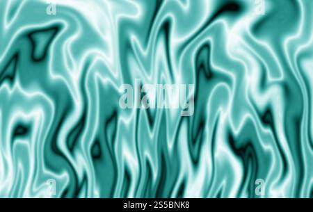 Abbildung der Farbverlaufsfarbe blaublau fließenden 3D-Flüssigtextur für abstrakten Hintergrund Stockfoto